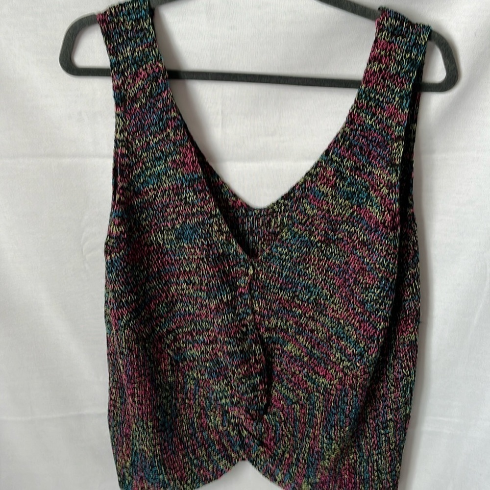 Jolie & Joy Multicolor Sleeveless Sweater Vest Knit Tank Top